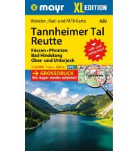 Mayr Wanderkarte Tannheimer Tal, Reutte, Füssen, Pfronten, Bad Hindelang, Ober- und Unterjoch, XL 1:25.000 KOMPASS freytag & berndt