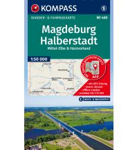 KOMPASS Wanderkarte 465 Magdeburg, Halberstadt, Mittel-Elbe & Harzvorland 1:50.000 KOMPASS freytag & berndt