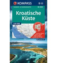 KOMPASS Wanderkarten-Set 2903 Kroatische Küste mit Inseln (3 Karten) 1:95.000 KOMPASS freytag & berndt
