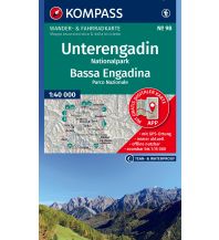 KOMPASS Wanderkarte 98 Unterengadin, Nationalpark / Bassa Engadina, Parco Nazionale 1:40.000 KOMPASS freytag & berndt