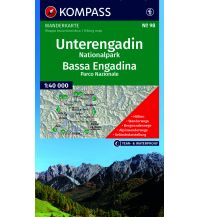 KOMPASS Wanderkarte 98 Unterengadin, Nationalpark / Bassa Engadina, Parco Nazionale 1:40.000 KOMPASS freytag & berndt