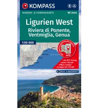 KOMPASS Wanderkarte 2444 Ligurien West - Riviera di Ponente, Ventimiglia bis Genua 1:60.000 KOMPASS freytag & berndt