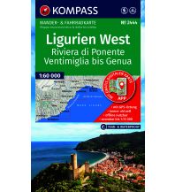 KOMPASS Wanderkarte 2444 Ligurien West - Riviera di Ponente, Ventimiglia bis Genua 1:60.000 KOMPASS freytag & berndt