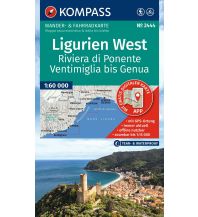 KOMPASS Wanderkarte 2444 Ligurien West - Riviera di Ponente, Ventimiglia bis Genua 1:60.000 KOMPASS freytag & berndt