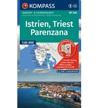 KOMPASS Wanderkarte 260 Istrien, Triest, Parenzana 1:65.000 KOMPASS freytag & berndt