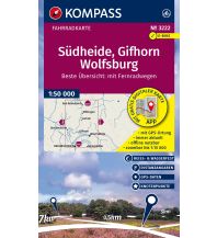 KOMPASS Fahrradkarte 3222 Südheide, Gifhorn, Wolfsburg mit Knotenpunkten 1:50.000 KOMPASS freytag & berndt