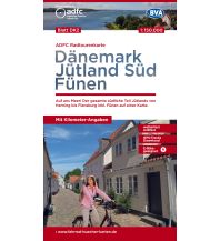 BVA ADFC Radtourenkarte Dänemark, Jütland Süd, Fünen 1:150.000 KOMPASS freytag & berndt