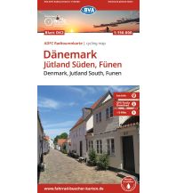 BVA ADFC Radtourenkarte Dänemark, Jütland Süd, Fünen 1:150.000 KOMPASS freytag & berndt
