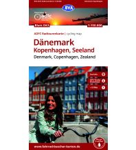BVA ADFC Radtourenkarte Dänemark, Kopenhagen, Seeland 1:150.000 KOMPASS freytag & berndt