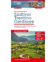 BVA ADFC Radtourenkarte Südtirol, Trentino, Gardasee 1:150.000 KOMPASS freytag & berndt