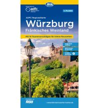 BVA ADFC Regionalkarte Würzburg Fränkisches Weinland 1:75.000 KOMPASS freytag & berndt