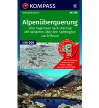 KOMPASS Wanderkarte 288 Alpenüberquerung, vom Tegernsee nach Sterzing 1:50.000 KOMPASS freytag & berndt
