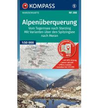 KOMPASS Wanderkarte 288 Alpenüberquerung, vom Tegernsee nach Sterzing 1:50.000 KOMPASS freytag & berndt