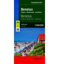 Straßenkarten Benelux, Autokarte 1:500.000 KOMPASS freytag & berndt