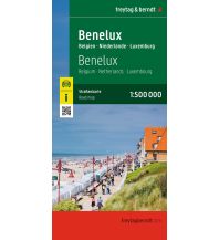 Road Maps Benelux, Autokarte 1:500.000 KOMPASS freytag & berndt