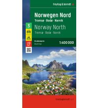 Road Maps Scandinavia Norwegen Nord, Straßenkarte 1:400.000, freytag & berndt KOMPASS freytag & berndt