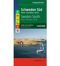 Road Maps Scandinavia freytag & berndt Straßenkarte Schweden Süd 1:250.000 KOMPASS freytag & berndt