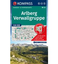 KOMPASS Wanderkarte 33 Arlberg, Verwallgruppe 1:50.000 KOMPASS freytag & berndt