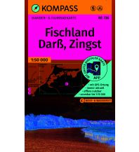 KOMPASS Wanderkarte 736 Fischland, Darß, Zingst 1:50.000 KOMPASS freytag & berndt