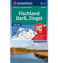 KOMPASS Wanderkarte 736 Fischland, Darß, Zingst 1:50.000 KOMPASS freytag & berndt
