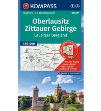 KOMPASS Wanderkarte 811 Oberlausitz, Zittauer Gebirge, Lausitzer Bergland 1:50.000 KOMPASS freytag & berndt