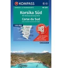 KOMPASS Wanderkarten-Set 2251 Korsika Süd. Mit Weitwanderweg GR20 / Corse du Sud. Avec Grande Randonnée GR20 (3 Karten) 1:50.000 KOMPASS freytag & berndt