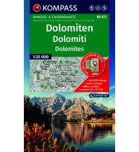 KOMPASS Wanderkarten-Set 672 Dolomiten, Dolomiti, Dolomites (4 Karten) 1:35.000 KOMPASS freytag & berndt