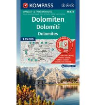 KOMPASS Wanderkarten-Set 672 Dolomiten, Dolomiti, Dolomites (4 Karten) 1:35.000 KOMPASS freytag & berndt