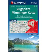 KOMPASS Wanderkarte 25 Zugspitze, Mieminger Kette, Ehrwald, Lermoos, Garmisch-Partenkirchen, Reutte 1:50.000 KOMPASS freytag & berndt