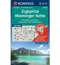 KOMPASS Wanderkarte 25 Zugspitze, Mieminger Kette, Ehrwald, Lermoos, Garmisch-Partenkirchen, Reutte 1:50.000 KOMPASS freytag & berndt