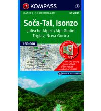 KOMPASS Wanderkarte 2804 Soča-Tal, Isonzo, Alpi Giulie / Julische Alpen, Triglav, Nova Gorica 1:50.000 KOMPASS freytag & berndt