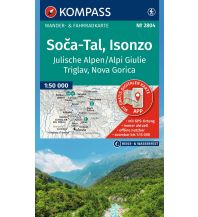 KOMPASS Wanderkarte 2804 Soča-Tal, Isonzo, Alpi Giulie / Julische Alpen, Triglav, Nova Gorica 1:50.000 KOMPASS freytag & berndt