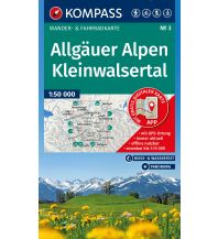 KOMPASS Wanderkarte 3 Allgäuer Alpen, Kleinwalsertal 1:50.000 KOMPASS freytag & berndt