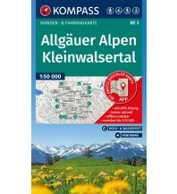 KOMPASS Wanderkarte 3 Allgäuer Alpen, Kleinwalsertal 1:50.000 KOMPASS freytag & berndt