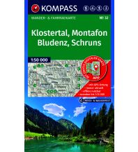 KOMPASS Wanderkarte 32 Klostertal, Montafon, Bludenz, Schruns 1:50.000 KOMPASS freytag & berndt