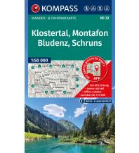 KOMPASS Wanderkarte 32 Klostertal, Montafon, Bludenz, Schruns 1:50.000 KOMPASS freytag & berndt