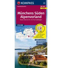 KOMPASS Fahrradkarte 3337 Münchens Süden, Alpenvorland 1:70.000 KOMPASS freytag & berndt