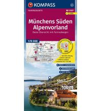 KOMPASS Fahrradkarte 3337 Münchens Süden, Alpenvorland 1:70.000 KOMPASS freytag & berndt