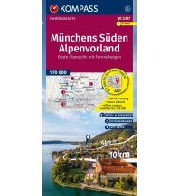 KOMPASS Fahrradkarte 3337 Münchens Süden, Alpenvorland 1:70.000 KOMPASS freytag & berndt