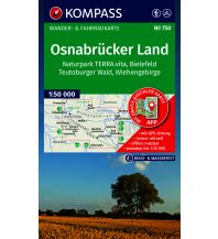 KOMPASS Wanderkarte 750 Osnabrücker Land, NP TERRA.vita, Bielefeld, Teutoburger Wald, Wiehengeb. 1:50.000 KOMPASS freytag & berndt