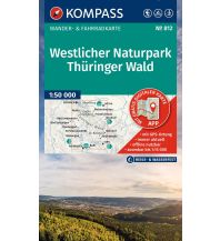 KOMPASS Wanderkarte 812 Westlicher Naturpark Thüringer Wald 1:50.000 KOMPASS freytag & berndt