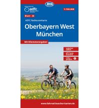BVA ADFC Radtourenkarte Oberbayern West München 1:150.000 Kompass-Karten GmbH