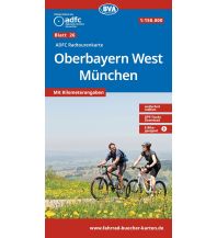 BVA ADFC Radtourenkarte Oberbayern West München 1:150.000 KOMPASS freytag & berndt