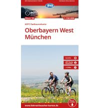 BVA ADFC Radtourenkarte Oberbayern West München 1:150.000 KOMPASS freytag & berndt