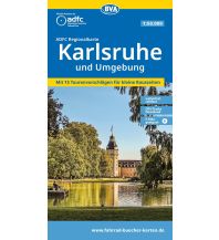 BVA ADFC Regionalkarte Karlsruhe und Umgebung 1:50.000 KOMPASS freytag & berndt