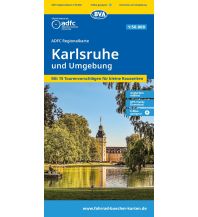 BVA ADFC Regionalkarte Karlsruhe und Umgebung 1:50.000 KOMPASS freytag & berndt