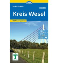 Cycling Maps Germany BVA Radwanderkarte Kreis Wesel mit Knotenpunkten 1:50.000 KOMPASS freytag & berndt