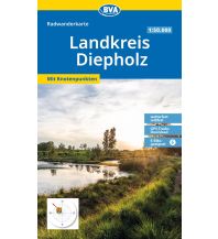 BVA Radwanderkarte Landkreis Diepholz mit Knotenpunkten 1:50.000 KOMPASS freytag & berndt