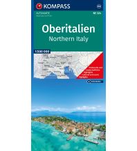 KOMPASS Autokarte Oberitalien, Italia settentrionale, Northern Italy, Italie du Nord 1:500.000 KOMPASS freytag & berndt