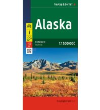 Road Maps North and Central America Alaska, Straßenkarte 1:1,5 Mio, freytag & berndt KOMPASS freytag & berndt